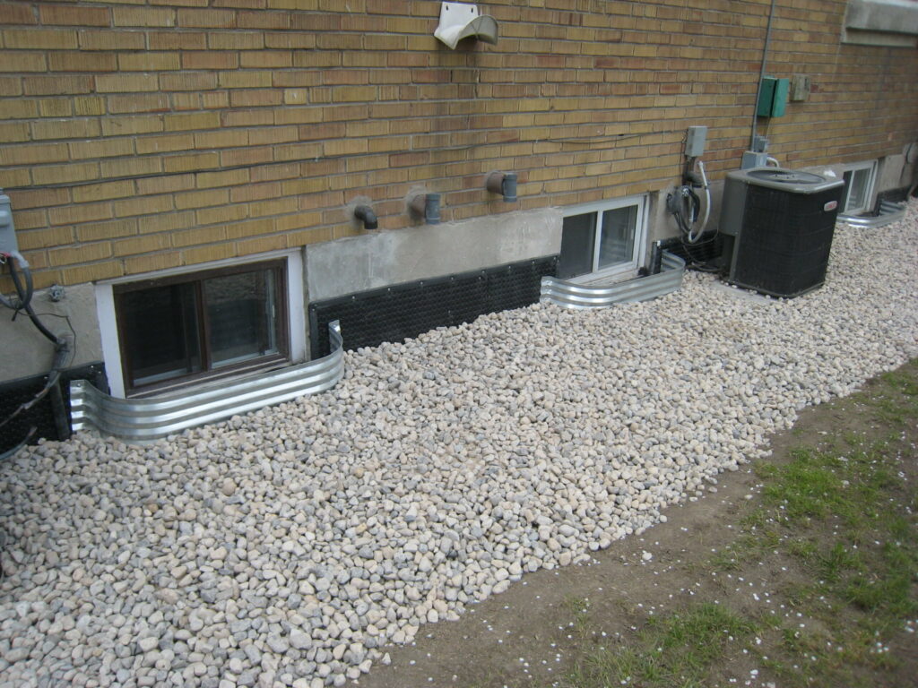 Exterior foundation waterproofing project