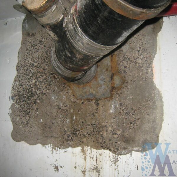 Main waterpipe entering wall repair – Waterproof Masters project photo 4