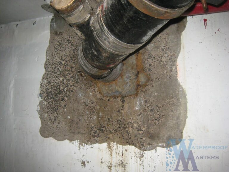Main waterpipe entering wall repair – Waterproof Masters project photo 4