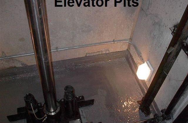 Elevator pit waterproofing and repair Elevator pit waterproofing and repair