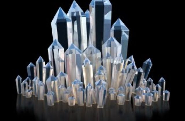 Crystalline waterproofing crystals forming in concrete Crystalline waterproofing crystals forming in concrete