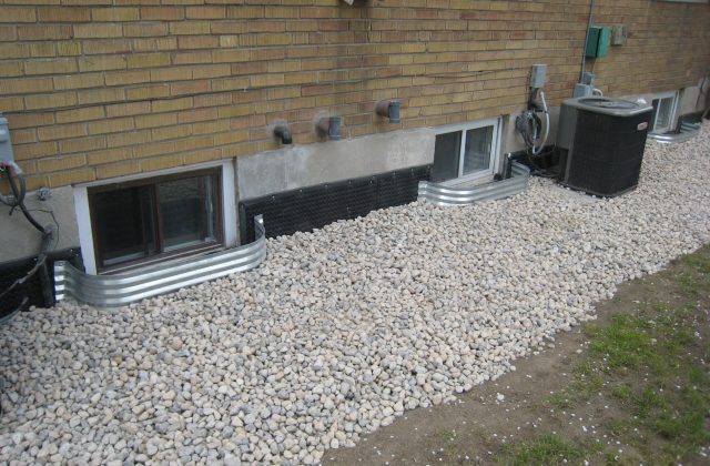 Exterior foundation excavation and waterproofing Exterior foundation excavation and waterproofing